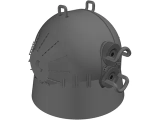 Buring Ice Anti-Proton Small Turret 3D Model preview