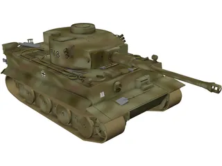 Tiger L 3D Model preview