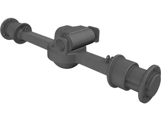 Rockwell Front Axle 3D Model preview