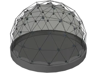 Geodatic Dome 3D Model preview