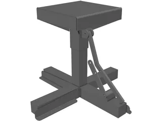 Motorcycle Jack Lift 3D Model preview