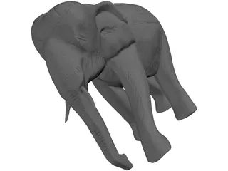 Elephant 3D Model preview