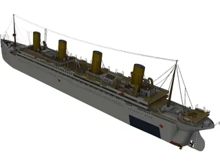 Britannic HMHS 3D Model preview