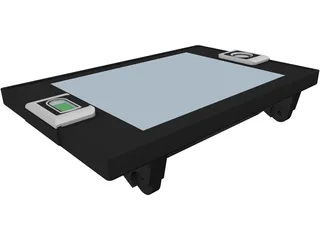 Cash Basis Pay Desk 3D Model preview