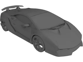 Lamborghini Sesto Elemento 3D Model preview