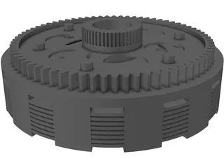 Clutch Motorcyle 3D Model preview