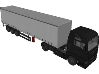 MAN TGX 3D Model preview