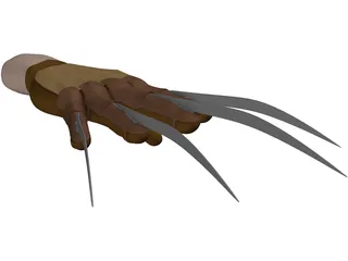 Freddy Krueger Hand 3D Model preview