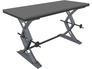 Lifting Table 3D Model preview