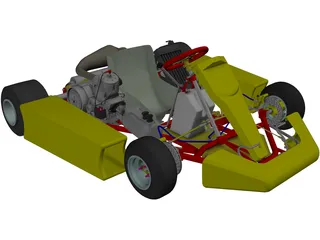 Kart 125cc 3D Model preview