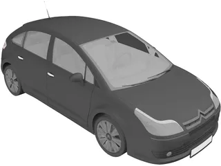 Citroen C4 (2009) 3D Model preview