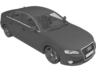 Audi A4 (2011) 3D Model preview