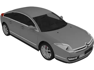 Citroen C6 (2009) 3D Model preview