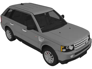 Range Rover Sport (2008) 3D Model preview