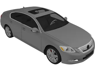 Lexus GS 450h (2010) 3D Model preview