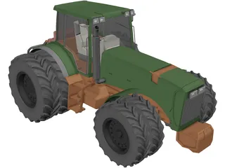 Tractor 3D Model preview