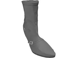 Woman Boot 3D Model preview