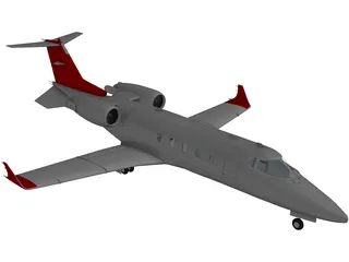 Bombardier Learjet 3D Model preview
