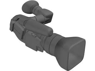 Canon XL2 Video Camera 3D Model preview