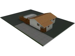 House Chalet Tectobois 3D Model preview