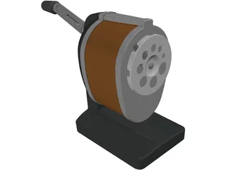 Pencil Sharpener 3D Model preview