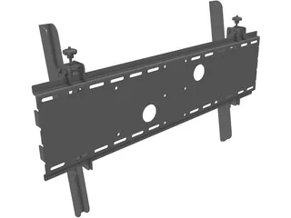 Tilting Television Wall Mount 3D Model preview
