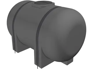 Water Tank 535 Gallon 3D Model preview