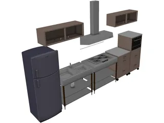 Kitchen 3D Model preview