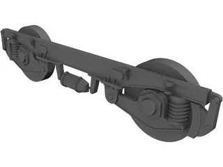 M43 Diesel Locomotive Bogie Mask 3D Model preview