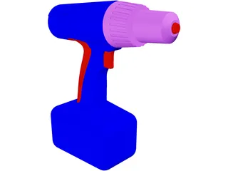 Cordless Drill 3D Model preview