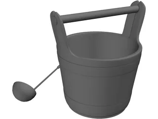 Sauna Accessories 3D Model preview