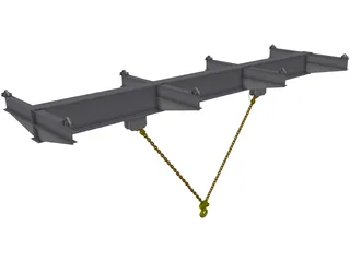 Lifting Beam 3D Model preview