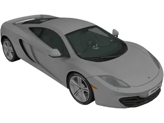 McLaren MP4-12C 3D Model preview