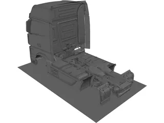Mercedes-Benz Actros MP4 3D Model preview
