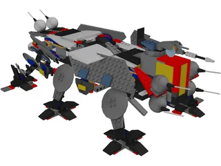 Lego AT-TE 3D Model preview