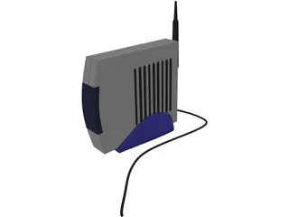Modem Wireless 3D Model preview