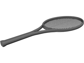 Tennis Racket 3D Model preview