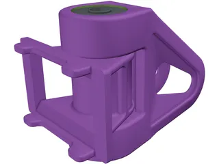 Universal Drawbar Hinge 3D Model preview
