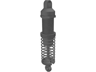 1:10 Scale Off Road RC Buggy Front Shock (Associated B4) 3D Model preview