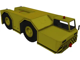 Aircraft Tow Tractor 3D Model preview