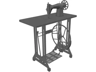Sewing Machine 3D Model preview