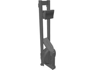 Floor Row Machine 3D Model preview