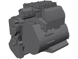 Suzuki GSXR600-RR Engine 3D Model preview
