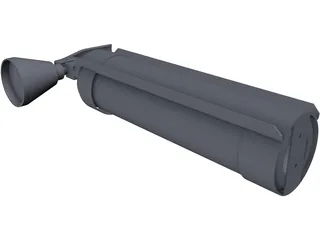 Fire Extinguiser CO2 2Kg 3D Model preview