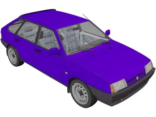 VAZ 2109 3D Model preview