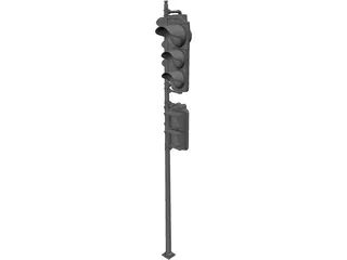 Traffic Light 3D Model preview