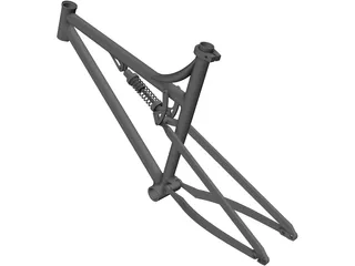 Bike Frame 3D Model preview