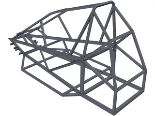 Chassis Kart Cross 3D Model preview