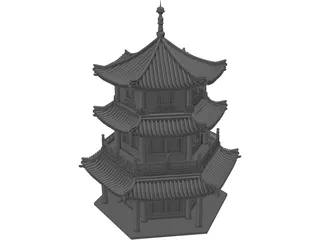Pagoda 3D Model preview