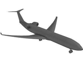 Private Jet 3D Model preview